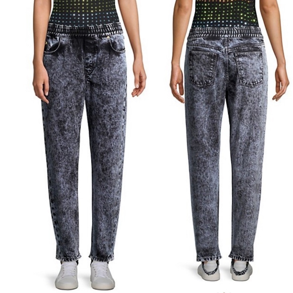 Caroline Constas Remi Pull-On Jeans In Vintage Black Sz 26